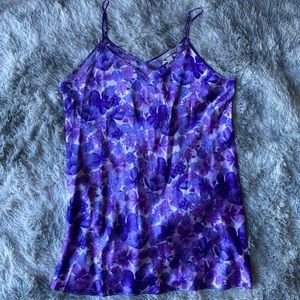 NWT Floral Cacique satin Slip dress/ night Gown, 18/20